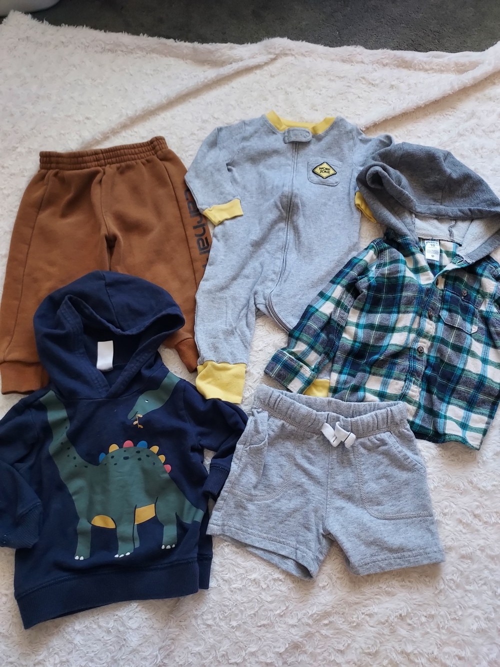 BUNDLE (5 Pcs) 12-18mo Toddler Boys Cool Weather Clothes Play Casual Grandmas